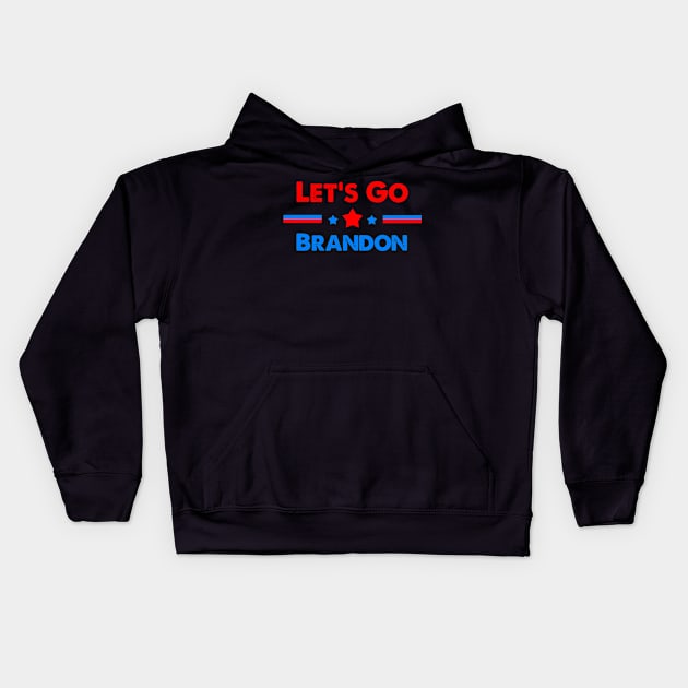 Let's Go Brandon-Political Meme of Funny American Reporting Kids Hoodie by mangobanana